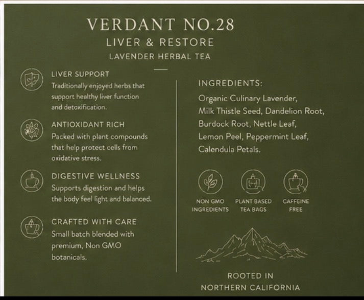 VERDANT N0.28  
Verdant Liver & Restore